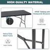 FDW 6 Foot Outdoor Dining Table, Foldable Portable Rectangular Plastic