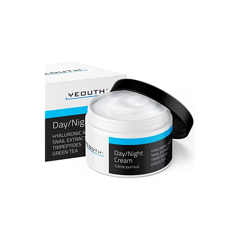 YEOUTH デイクリーム ナイトクリームヒアルロン酸 とカタツムリエキス配合 118ml(4oz) 保湿 クリーム 、 フェイスクリーム、 女性用フェイシャルクリーム、メンズ