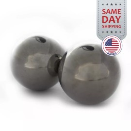 PGN Bearings (2) 2-1/2" Inch Chrome Steel Bearing Balls (G25 Precision - AISI 52100)