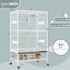Yaheetech 52inch Bird Cage Extra Large Parakeet Parrot Cage for