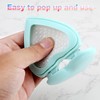 2pcs Foldable Travel Hair Brushes, Heart-Shaped Portable Mini Hair Brush