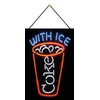 Metal Sign 20 x 30 cm with Cord Coke with