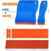 8 Pcs Plastic Razor Blade Scraper and 100 Pcs Blades,