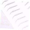 Ipetboom 2 Pairs Waterproof Eyebrow Waterproof Brow Black Stickers Makeup
