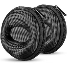 Posoto 2-pack watch travel case with secure zipper, fits most smartwatches and wristwatches up to 50mm in diameter