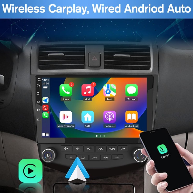 AWESAFE Android 13 Car Radio Stereo 10 inch Touch Screen