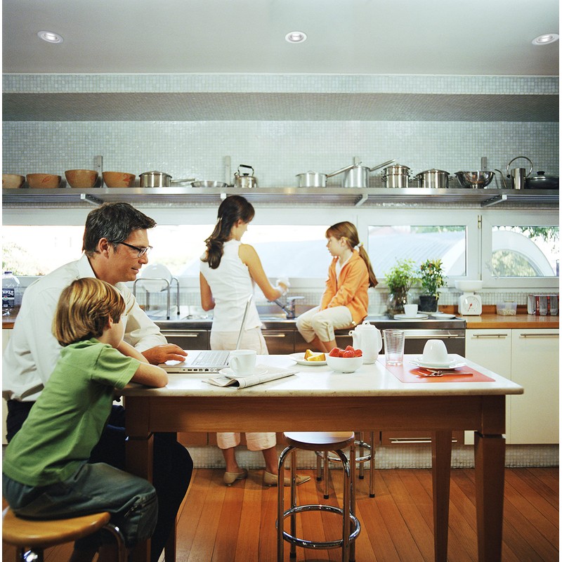 Juno E Series 4" LED Ceiling Light, Baffle Trim Recessed