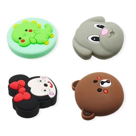 XUZOPIM Pack of 4 Furniture Knobs Rubber Cabinet Knobs Cabinet Handles Furniture Knobs Animal Shapes Drawer Knobs Door Knobs Furniture Handles Cabinet Handles Dresser Handles With Screws