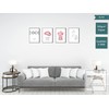 Postertech® Premium Poster Set: 6 Pictures as Stylish Wall Decoration,