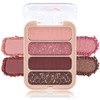 Erinde Eyeshadow Palette with 4 Colours, Matte and Shimmering Eyeshadow