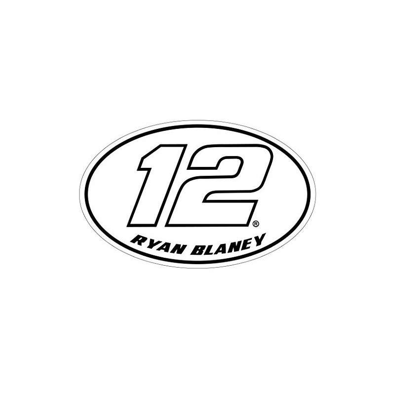 R and R Imports, Inc Ryan Blaney #12 Oval Decal