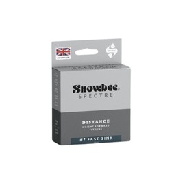 Snowbee XS-Plus Spectre Distance Fast Sink Fly Line – Charcoal/Chartreuse - 120ft WF Design | 5ips Sink Rate Sinking Fly Line for Deep Water & Reservoir Trout Fishing, WF5 to WF8 (WF7)