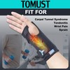 TOMUST Wrist Brace with Metal Splint Stabilizer - Breathable, Lightweight,