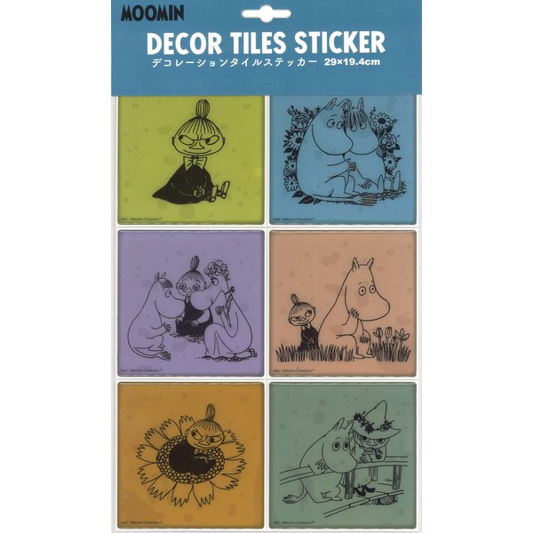 S&C Corporation Moomin Tile Sticker Tile 6 Moomin MON4