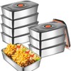 Blushtier 8 Set 60oz Stainless Steel Food Storage Containers Reusable