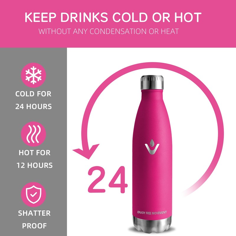 Thermos Flask, 750 ml, Stainless Steel, BPA-Free, Leak-Proof, with Screw