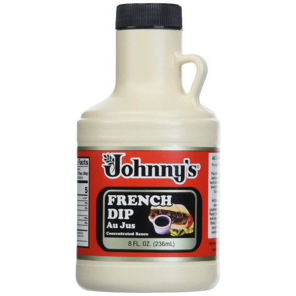 Johnny's Fine Foods French Dip Concentrated Au Jus Sauce, No Transfat, No Cholesterol, 8 Ounce (Pack of 6)
