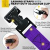 MELOTOUGH 4Pk 1" x 4ft Lashing Strap with Alligator Thumb