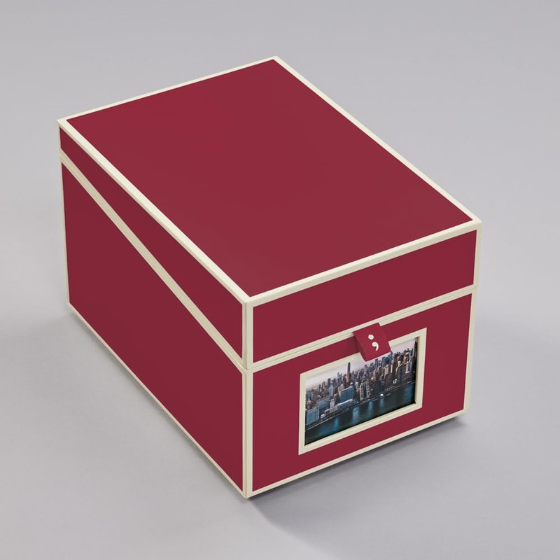 Semikolon CD & photobox in Bordeaux (dark red)