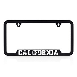 California License Plate Frame - Quality UV Printed Plastic
