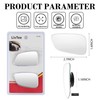 LivTee Blind Spot Car Mirror, HD Glass Frameless Convex Side