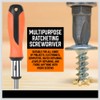 124-Piece Magnetic Screwdriver Set with Plastic Racking, Precision Screwdrivers, Magnetizer,