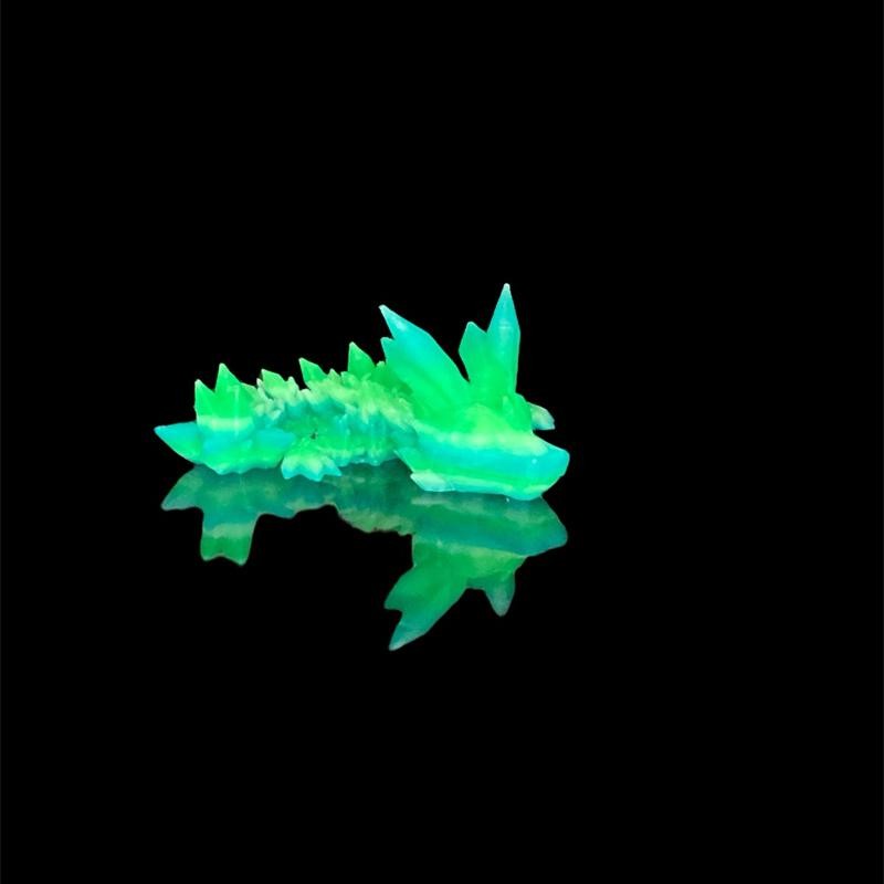 Tumbler Straw Buddy Dragon Guardian Straw Figurine 3D Printed:_Ice