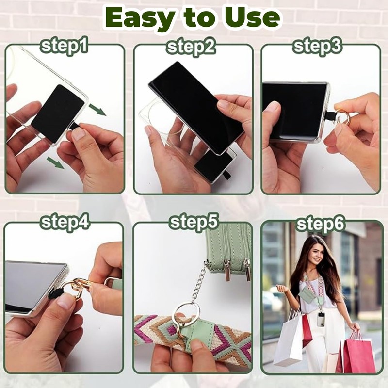 Phone Strap with Zippered Pouch, 2024 Clip and Go Strap