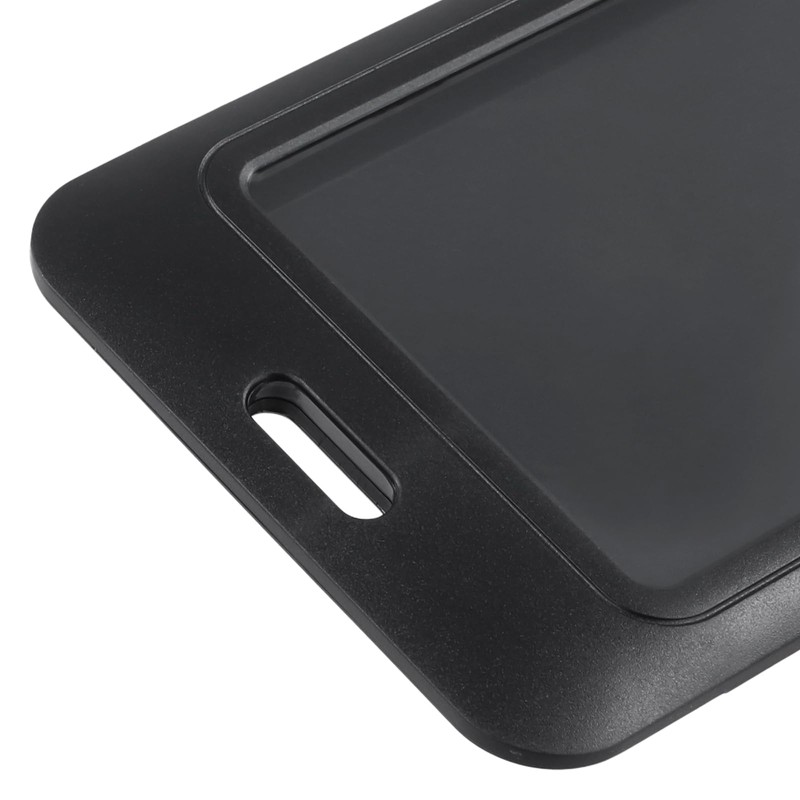 SINJEUN 50 Pack Sliding ID Badge Holder, Black Badge Holders
