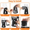 Rotary Cheese Grater Hand Crank with 5 Interchangeable Blades, Vegetable