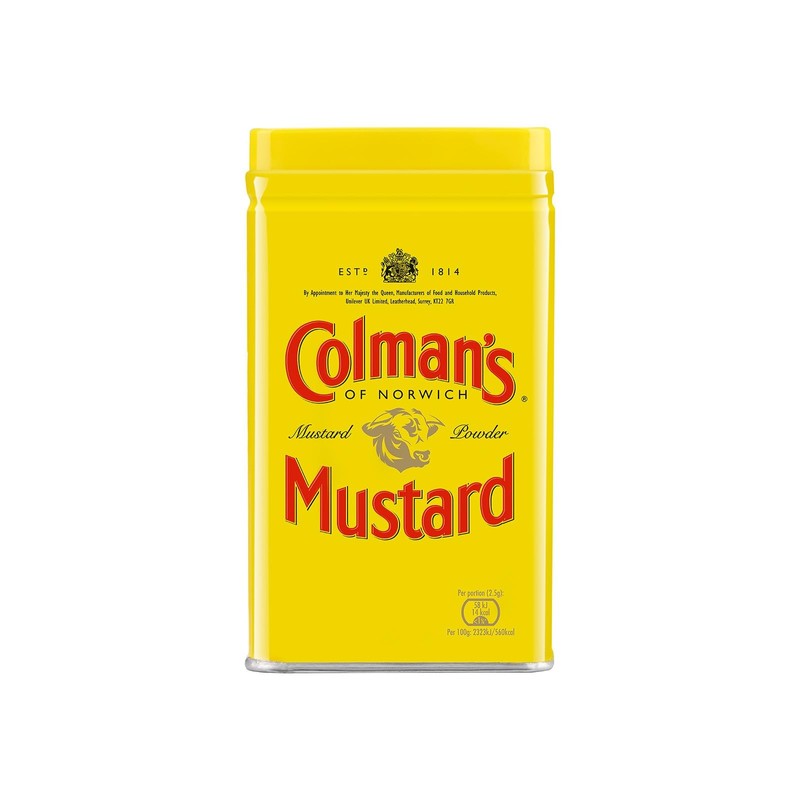 Colman's Original Mustard Powder, English Mustard Vegan Mustard Flour without