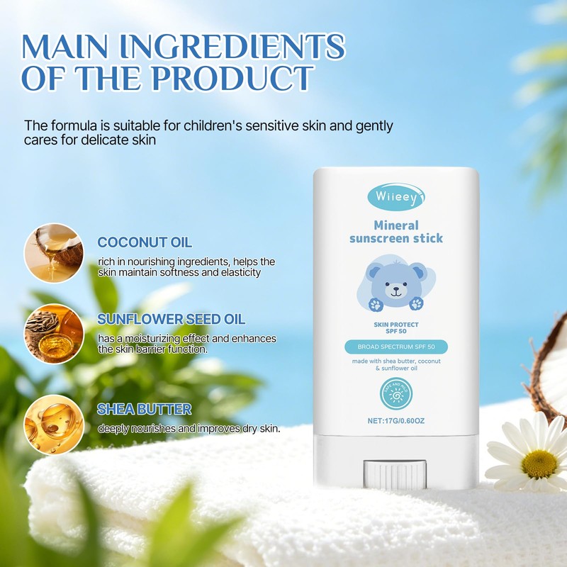Crunier Pack of 2 Sun Cream Stick Children SPF 50,