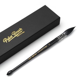 Professional Watercolor Brush, Fuumuui Natural Squirrel Hair Mop Brush, Round Quill Detail Fine Tip Watercolor Paint Brush for Water Color Gouache Ink Painting - Sizes #10