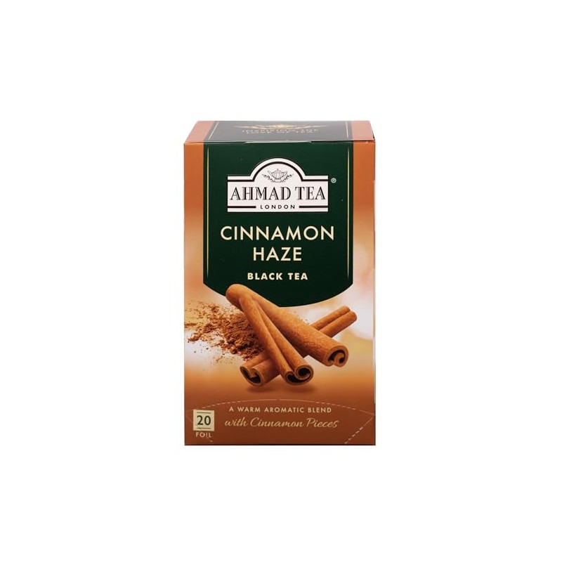 Ahmad Tea Cinnamon Haze Black Tea, 20Count Boxes, Brown