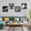 OTOSTAR 4 Pieces Wall Art Canvas Prints - Grey-Elephant Family