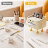 Desktop Organizer with Tissue Storage for School & Home –