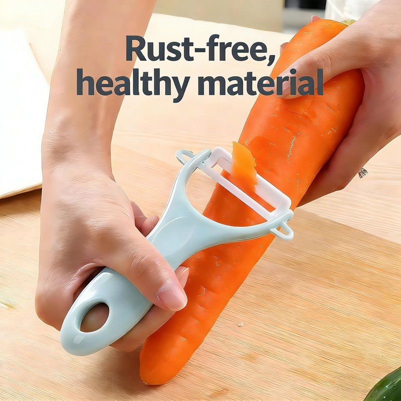 2-Pack Ceramic Y-Peeler Set - Sharp Rust-Proof Vegetable & Fruit