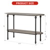 GarveeHome Entryway Table, 43.3" Long Console Table with Storage, 2
