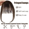 Set of 2 Clip-in Fringe, Hairpiece for Clip-on, Clip in