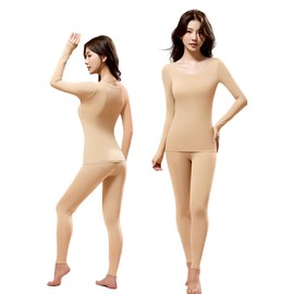 Electric Circus Long Sleeve Inner, Top and Bottom Set with Cups, Body Foundation, Cosplay, Dance, Body Stockings, beige