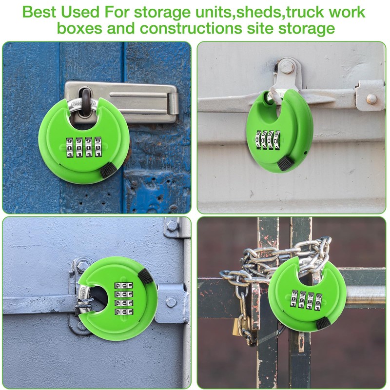 Maitys 4 Digit Combination Locks Stainless Steel Code Disc Lock