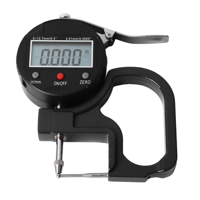 Thickness Meter Digital Display 0.0005 Inch Resolution High Accuracy Multifunctional