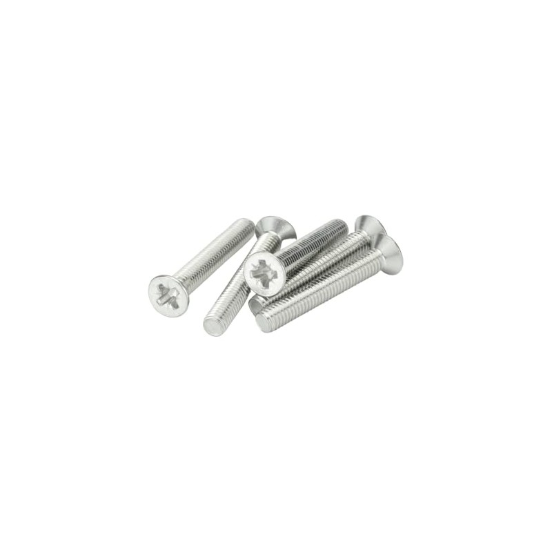 M6 (6mm x 40mm Incl Head) Pozi Countersunk Machine Screws