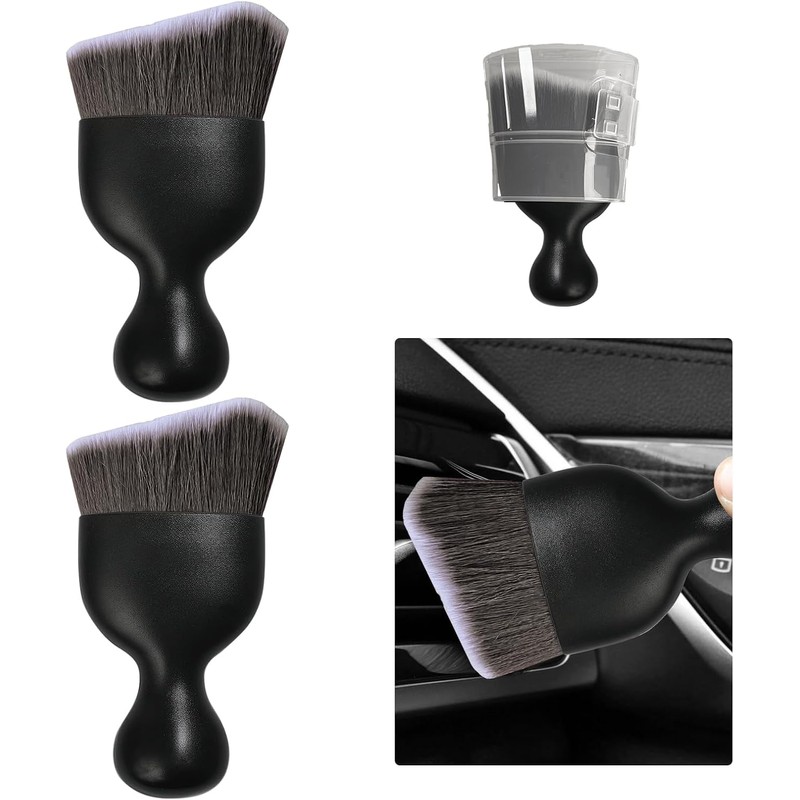 Ziciner 2 Piezas Cepillo para Detallado de Auto, Cerdas Suaves