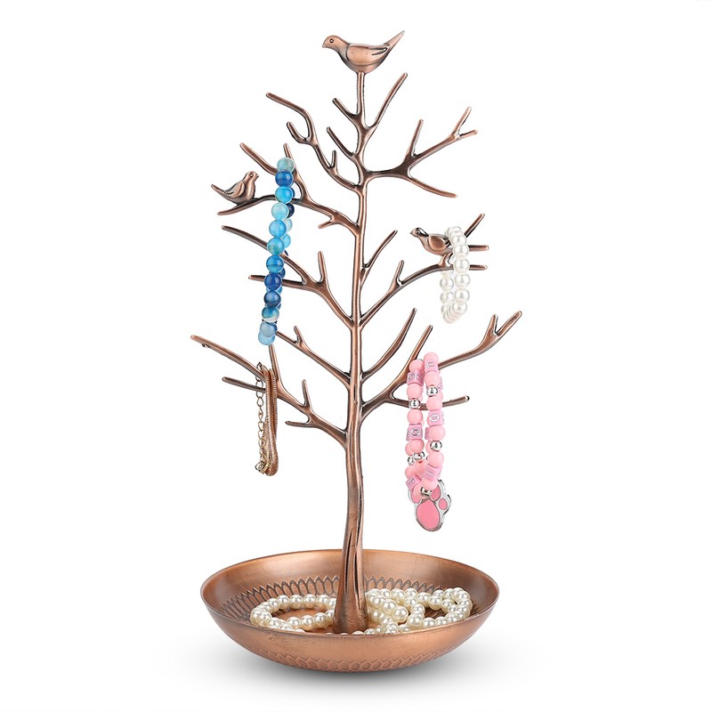 Fashionable Hanger Stand Necklace Bracelet Display Storage Tool Antique Brass