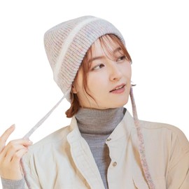 14+ ICHIYON PLUS 103866 Women's Knit Hat, Shaggy Line, Drawstring Watch, Knit Cap, Autumn, Winter, Cold Protection, other