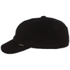 Gottmann Plain Baseball Cap with Ear Flaps, black