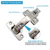 2 Pack Kitchen Cabinet Hinges, 135 Degree Kitchen Door Hinges