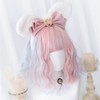 Eileen Short Pink x Blue Wig, Harajuku Style, GAL Type,