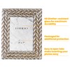 FIHOO 5 x 7 Picture Frame Spiral Rope Design Vintage